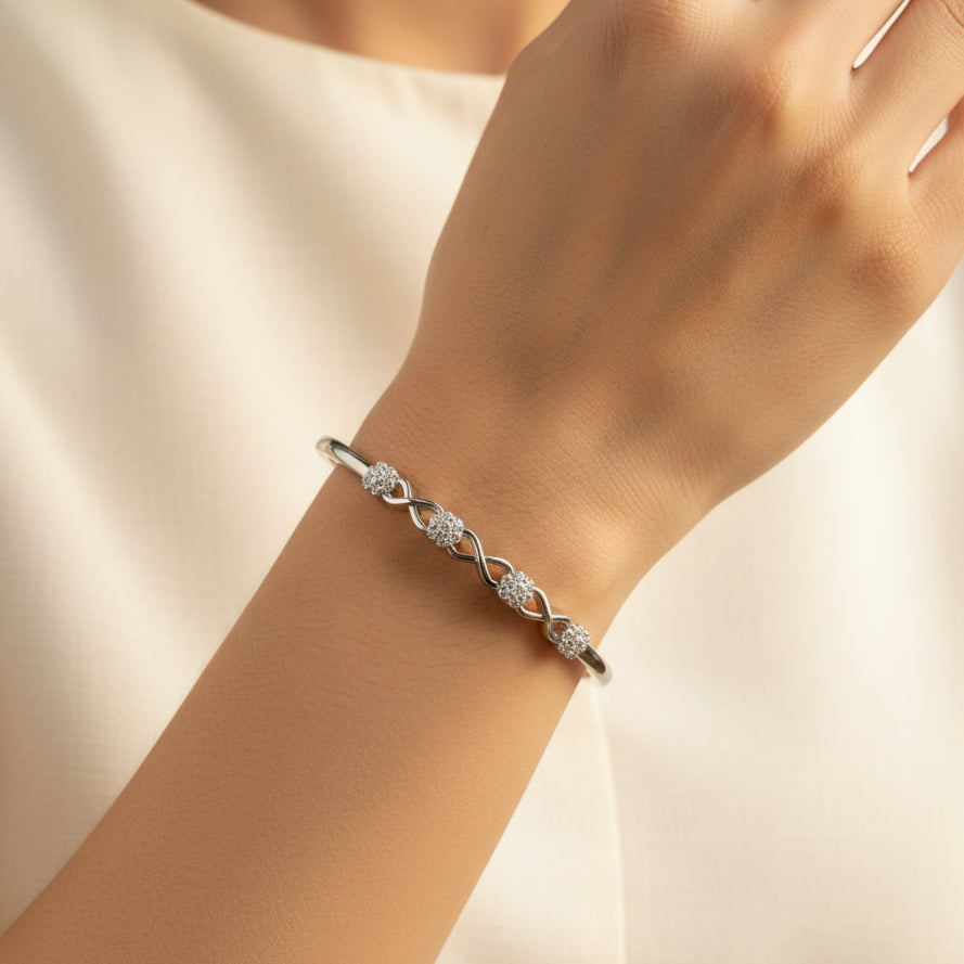 FIVESTELLE PLAIN CZ CUFF