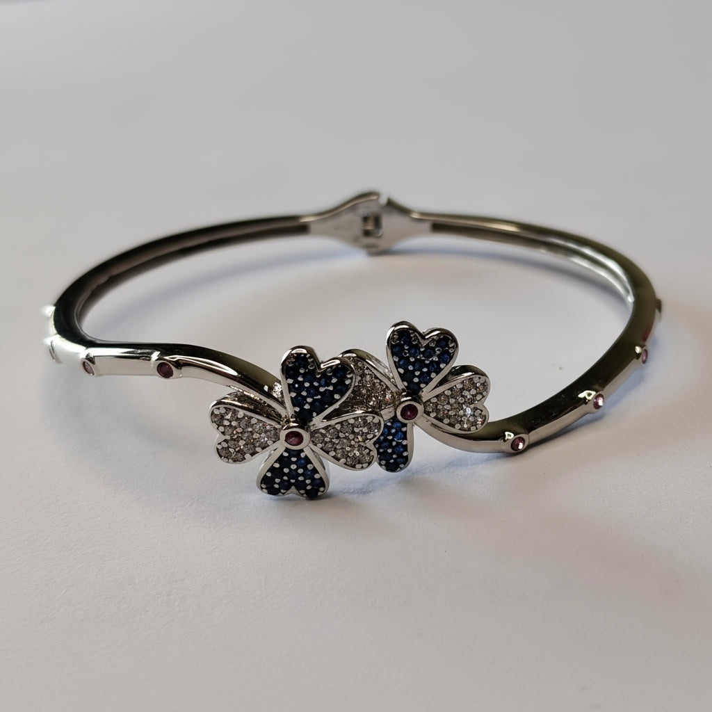 AQUAFLORA BLUE CZ CUFF