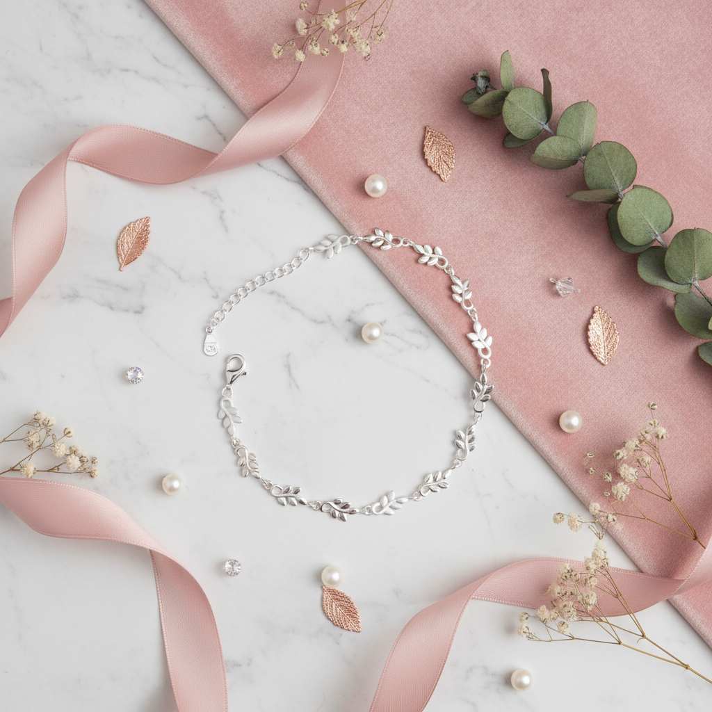 SILVER FERN AURA PLAIN BRACELET
