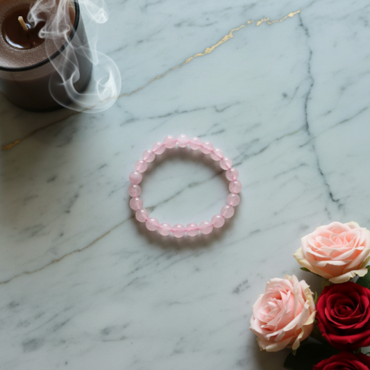 ROSE QUARTZ CRYSTAL BRACELET