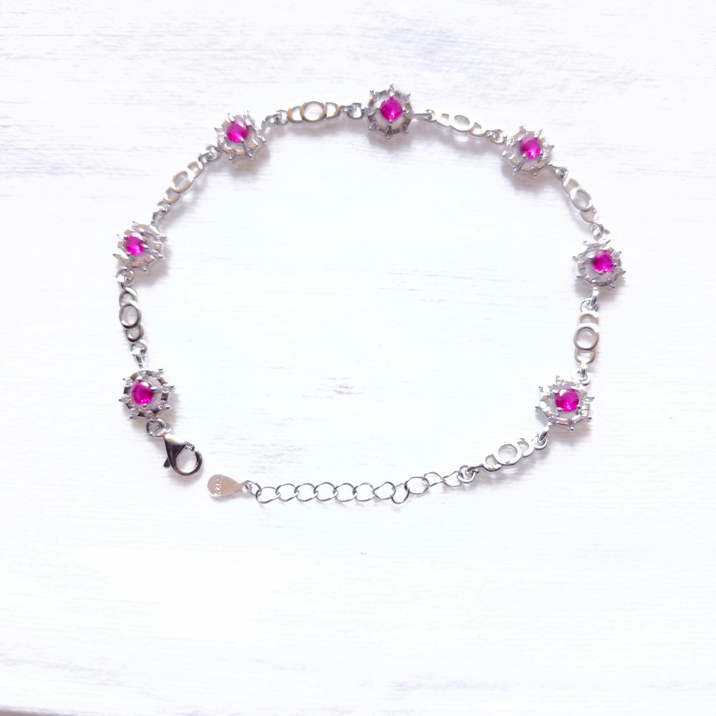 ROSE GRACE PINK CHAIN BRACELET