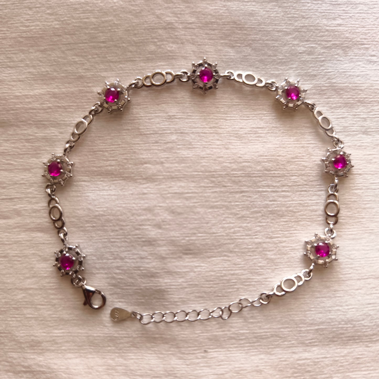 ROSE GRACE PINK CHAIN BRACELET