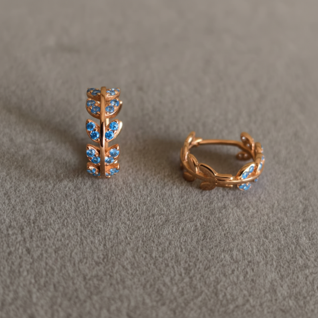 AQUA BLUE DESIGNER STUDS
