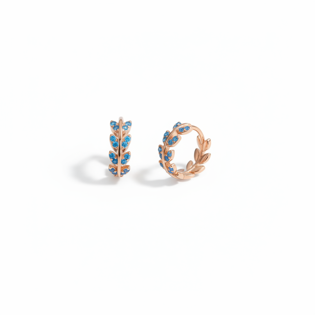AQUA BLUE DESIGNER STUDS